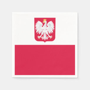 Serviette En Papier Drapeau polonais