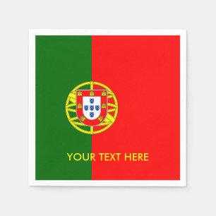 Serviette En Papier Drapeau portugais des serviettes faites sur