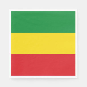 Serviette En Papier Drapeau rastafari éthiopien Rasta