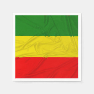Serviette En Papier Drapeau rastafarien