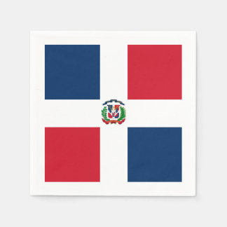 Serviette En Papier Drapeau : République Dominicaine