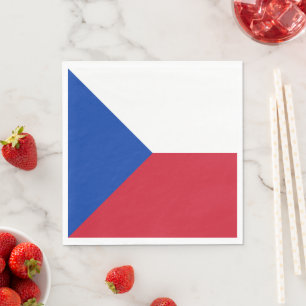 Serviette En Papier Drapeau République tchèque