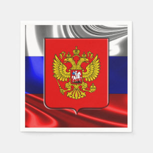 Serviette En Papier Drapeau russe