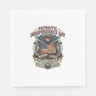 Serviette En Papier Drapeau Rust Patriotique Survivant Apocalypse Zomb