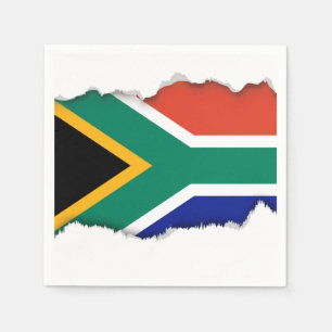 Serviette En Papier Drapeau sud-africain