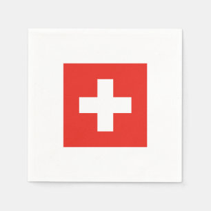 Serviette En Papier Drapeau suisse