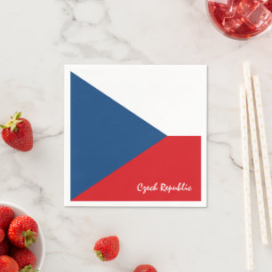 Serviette En Papier Drapeau tchèque & Parti République tchèque Tchèque