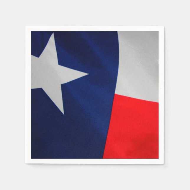 Serviette En Papier Drapeau Texas Cocktail Napkins (Devant)
