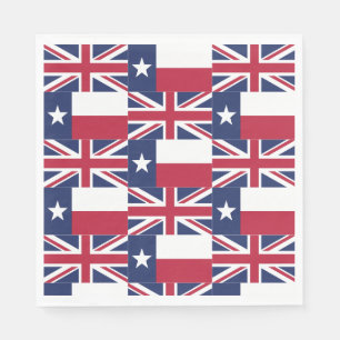 Serviette En Papier Drapeau Texas Union Jack Drapeau Papier Naples