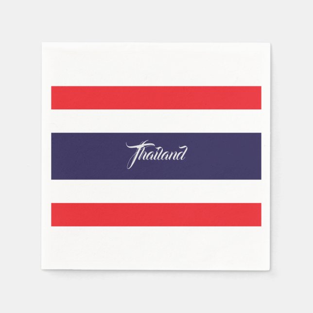 Serviette En Papier Drapeau Thaïlande (Devant)