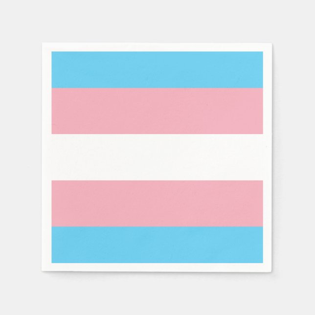 Serviette En Papier Drapeau trans (Devant)