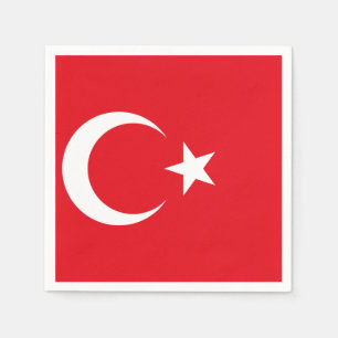 Serviette En Papier Drapeau turc
