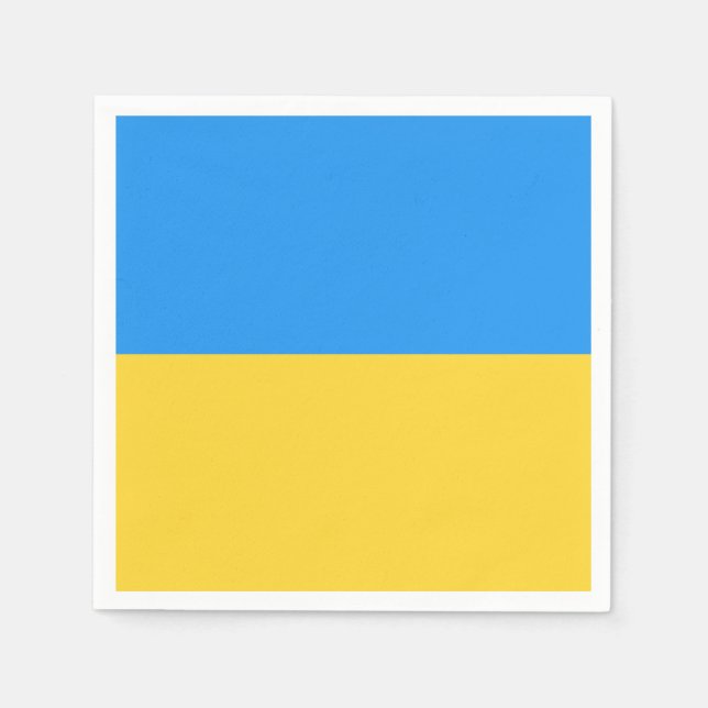 Serviette En Papier Drapeau ukrainien (Devant)