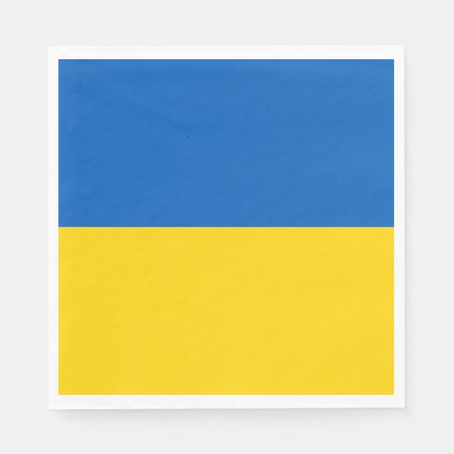 Serviette En Papier Drapeau ukrainien (Ukraine) (Devant)
