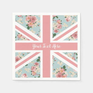 Serviette En Papier Drapeau Union Jack Rose