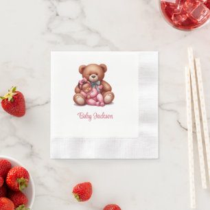 Serviette En Papier Dream Baby Bear Girl