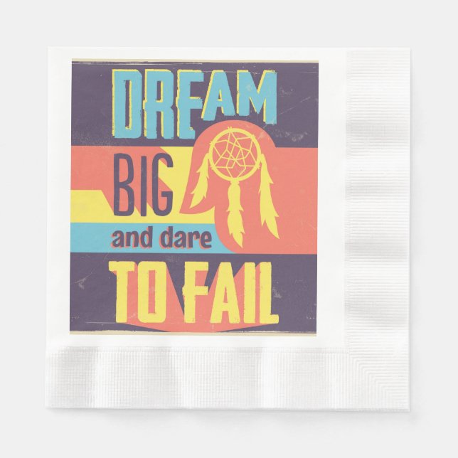 Serviette En Papier Dream Big (Devant)