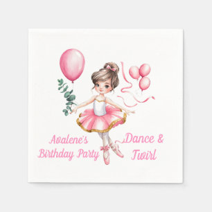 Serviette En Papier Dreamy Ballerina en vol fête d'anniversaire