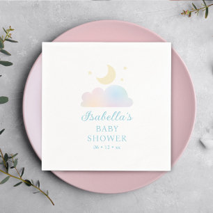 Serviette En Papier Dreamy Moon and Stars Cloud Neuf Baby shower
