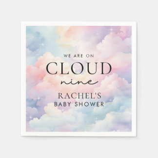 Serviette En Papier Dreamy Pastel Cloud Neuf Baby shower