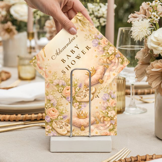 Serviette En Papier Dreamy Princess Star Baby Shower (Créateur téléchargé)