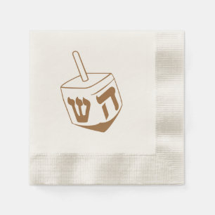 Serviette En Papier Dreidel ~ Hanoukka Celebration Napkins