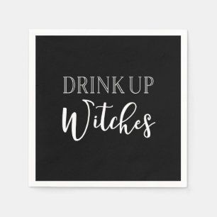 Serviette En Papier Drink Up Witches Halloween Napkins