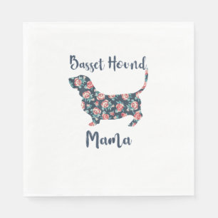 Serviette En Papier Drôle Basset Hound Cadeaux Basset Hound Maman Chem
