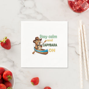 Serviette En Papier drôle de capybara, cadeau, mignon capybara, ne pas