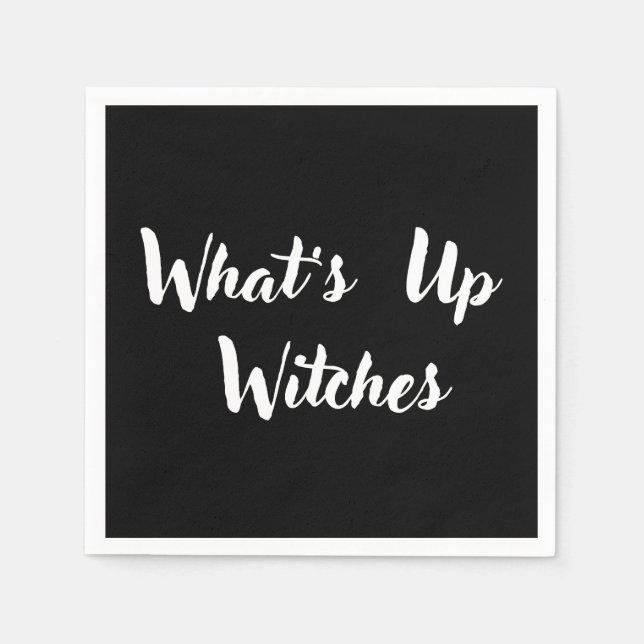 Serviette En Papier Drôle de dire Halloween (Devant)