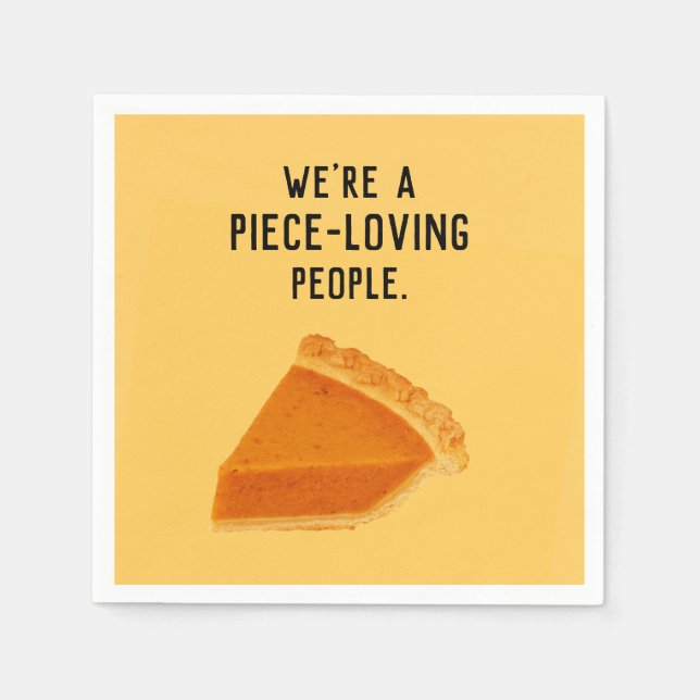 Serviette En Papier Drôle de Thanksgiving (Devant)