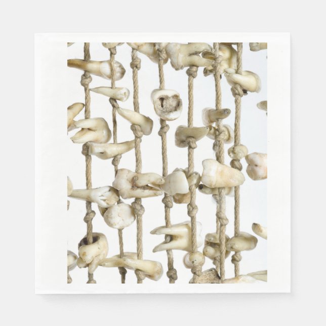 Serviette En Papier Drôle Dentaire Photographie Dentaire Dents Extrait (Devant)