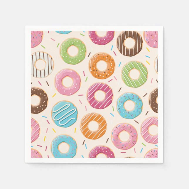 Serviette En Papier Drôle Donut (Devant)
