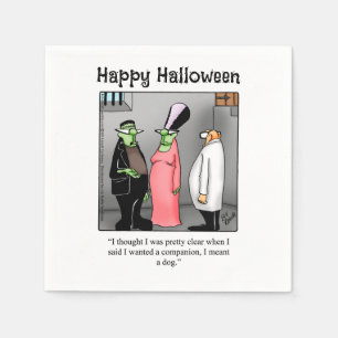 Serviette En Papier Drôle Halloween Humour Party Napkins