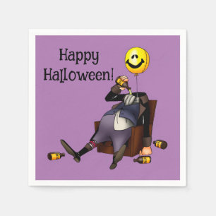 Serviette En Papier Drôle Halloween Party Napkins