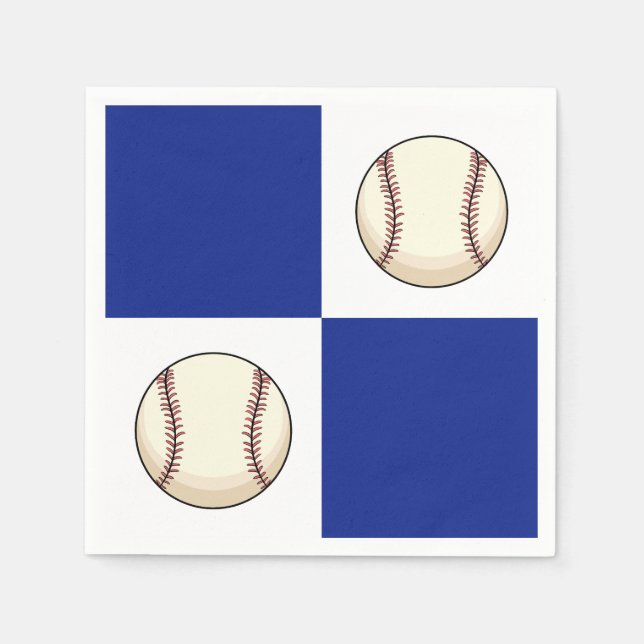 Serviette En Papier Drôle Modèle photo de baseball (Devant)