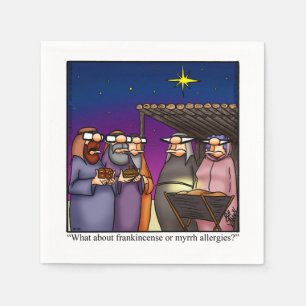 Serviette En Papier Drôle Noël Humour fêtes serviettes