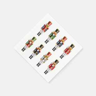 Serviette En Papier Drôle Nutcrackers En Uniformes Hussar