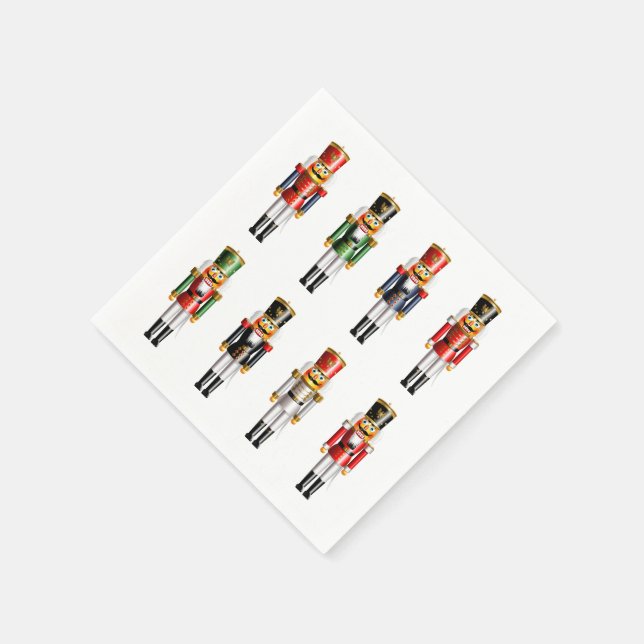 Serviette En Papier Drôle Nutcrackers En Uniformes Hussar (Coin)