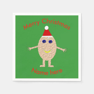 Serviette En Papier Drôle Papier de Noël serviettes