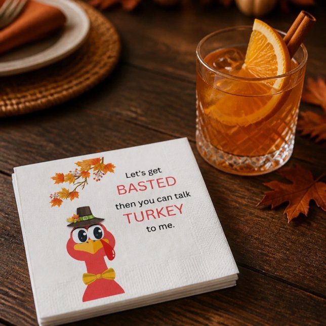 Serviette en papier drôle pour Thanksgiving (Créateur téléchargé)