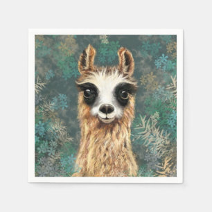 Serviette En Papier Drôle serviettes Alpaca