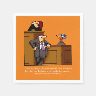 Serviette En Papier Drôle Thanksgiving Humour Cocktail Napkins