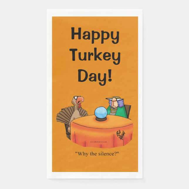 Serviette En Papier Drôle Thanksgiving Humour serviettes de toilette (Devant)