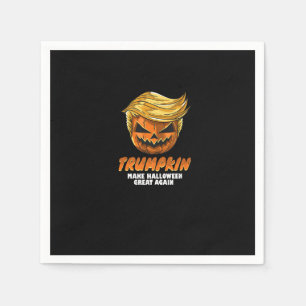 Serviette En Papier Drôle Trumpkin rendre Halloween grande encore Easy