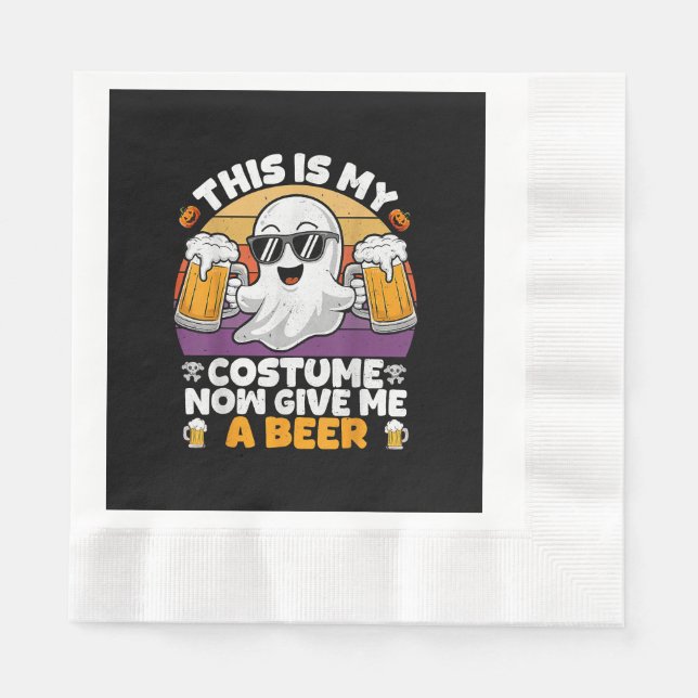 Serviette En Papier Drôle Vintage Boo (Devant)