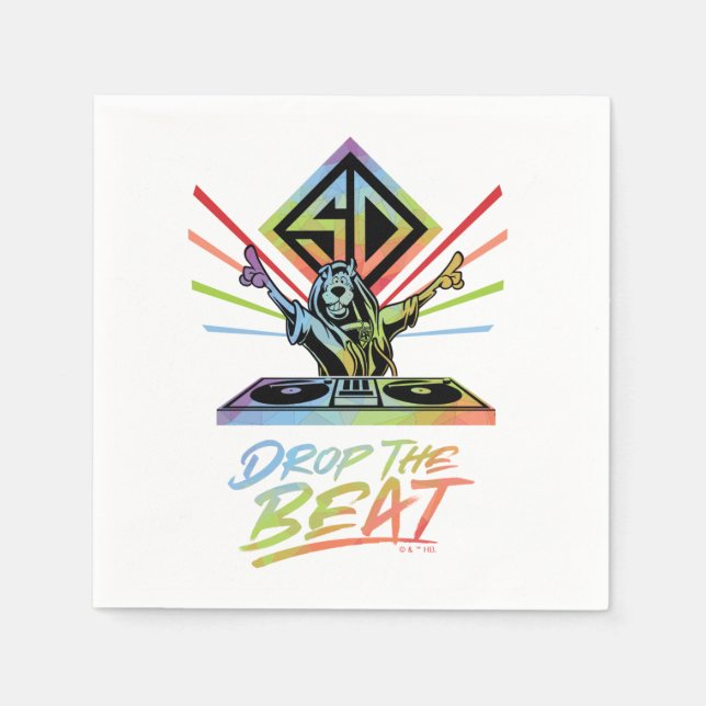 Serviette En Papier Drop the Beat : DJ Scooby-Doo (Devant)