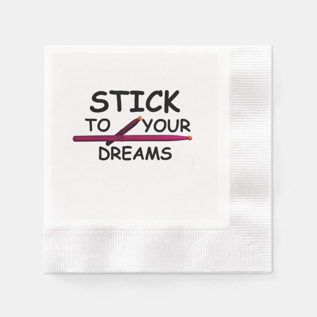 Serviette En Papier Drum Drummer Musique Band Dining Plate (Devant)