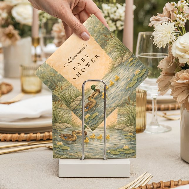 Serviette En Papier Duckling Pond Baby Shower (Créateur téléchargé)