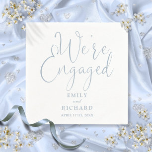 Serviette En Papier Dusty Blue Nous sommes engagés dans la partie d'en
